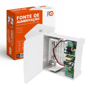 FONTE ININTERRUPTA PARA CONTROLE DE ACESSO 12V 2A - 24W